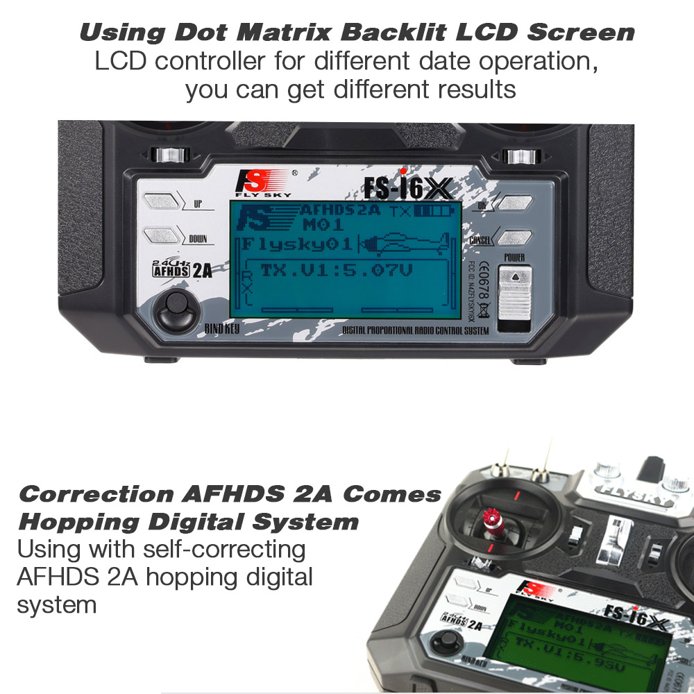 Flysky FS-i6X, 2.4GHz 10CH AFH - Rc Helicopter Remote Control ulasan dan harga
